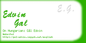 edvin gal business card