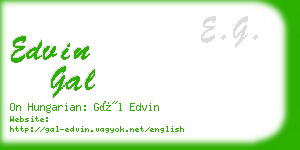 edvin gal business card